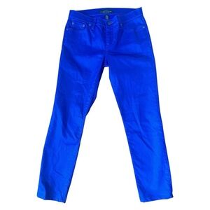 Ralph Lauren Women’s Vibrant Blue Skinny Jeans – Classic Designer Denim, sz 4